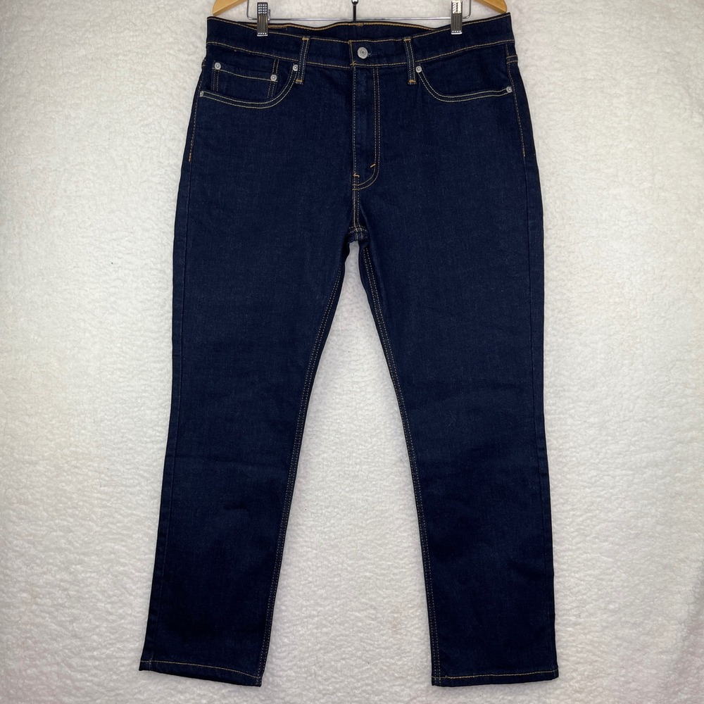 Levis 511 Slim Fit Jeans Mens 36x29 Dark Indigo Blue Denim Pants 04511-1907